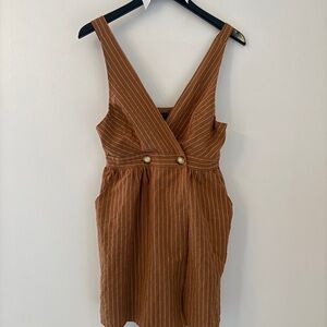 Dress Forum Brown Pinstriped Jumper